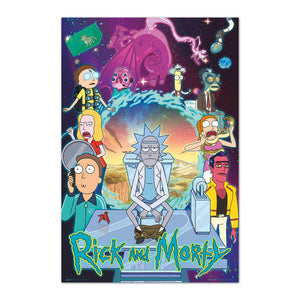 RICK AND MORTY TOILET POSTER 350