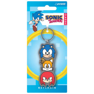 SONIC THE HEDGEHOG TRIO KEYRING