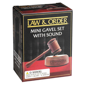 MINI KIT | LAW & ORDER MINI GAVEL SET WITH SOUND MINI KIT