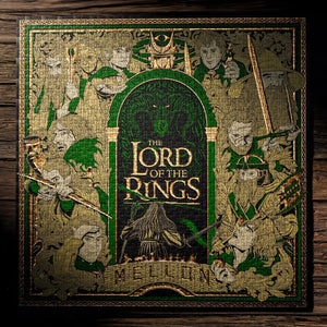LORD OF THE RINGS PUZZLE 1,000 PIECE JIGSAW GOLD AND GREEN FOIL