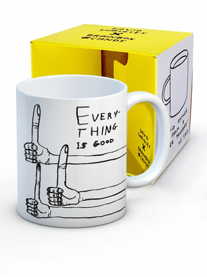 EVERYTHING IS GOOD DAVID SHRIGLEY MUG