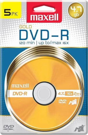 MAXELL | MAXELL 638033 DVD-R DVD RECORDABLE DISCS 5 PK