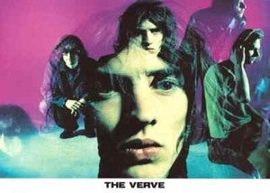 THE VERVE BAND POSTER RARE (Published 1990S some wear) 242