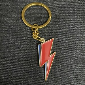 BOWIE LIGHTNING BOLT ALADDIN SANE KEYCHAIN