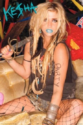 KESHA I AM THE DANCE COMMANDER (PUBLISHED 2011 SOME WEAR) RARE LAST ONE POSTER 391