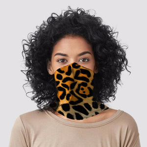 ANIMAL PRINT SCARF FACE SLEEVE CLOTH MASK