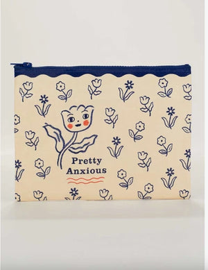 PRETTY ANXIOUS ZIPPER POUCH