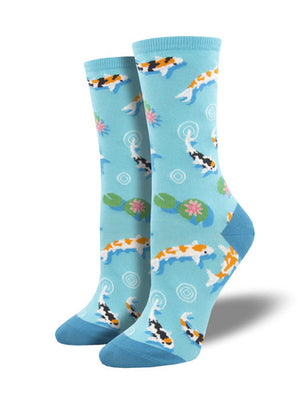 KOI NOW AND ZEN BLUE SOCKS WOMENS OSFA