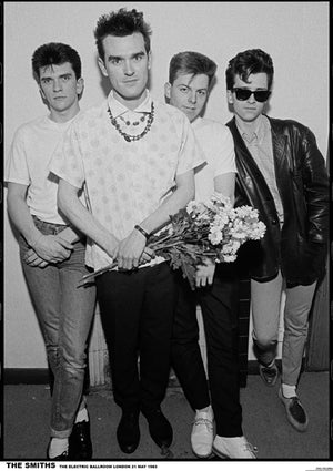 SMITHS CAMDEN 1983 FLOWERS POSTER BLACK AND WHITE ELECTRIC BALLROOM 283