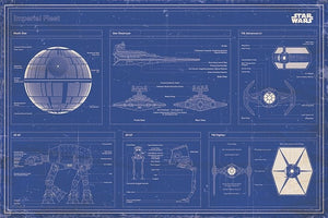 STAR WARS IMPERIAL FLEET BLUEPRINT POSTER 201