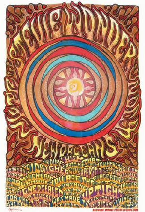 STEVIE WONDER NEW ORLEANS TOUR POSTER 48X33 PRINT 250