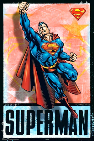 SUPERMAN RETRO COMIC BOOK POSTER 85