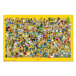 SIMPSONS CAST CHARACTERS MAXI POSTER LANDSCAPE 622