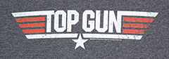 TOP GUN NAVY HEATHER TEE