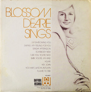 DEARIE BLOSSOM | BLOSSOM DEARIE SINGS - RARE