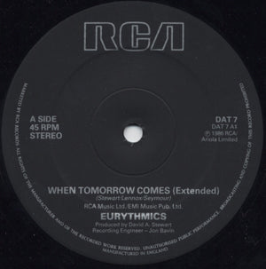 EURYTHMICS | WHEN TOMORROW COMES - 12 - GENERIC SLEEVE
