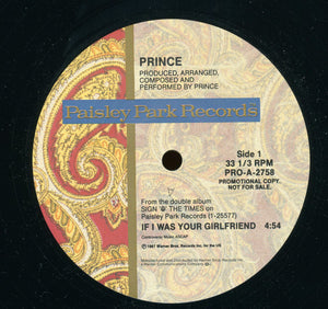 PRINCE | IF I WAS YOUR GIRLFRIEND - 12 - PROMO