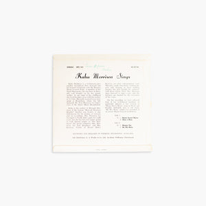 KAHU MORRISON | HOME SWEET HOME / HINE E HINE / WAIATA POI / HE WA WATA (AUTOGRAPHED)