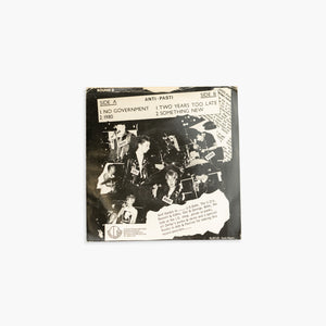 ANTI-PASTI | NO GOVERNMENT / 1980 / TWO YEARS TOO LATE / SOMETHING NEW