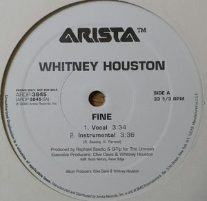 WHITNEY HOUSTON | FINE - 12 - PROMO