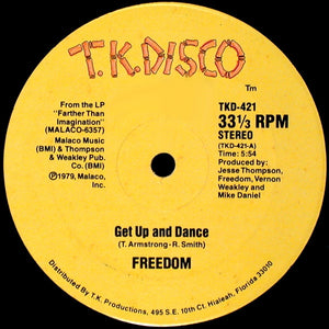 FREEDOM | GET UP AND DANCE - 12 - TK DISCO SLEEVE
