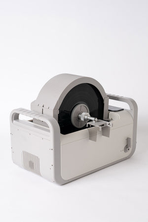 ULTRASONIC 10 DISC RECORD CLEANER WITH SPIN DRY WHITE