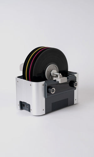 ULTRASONIC 10 DISC RECORD CLEANER WITH SPIN DRY GUN METAL