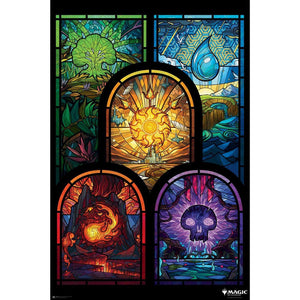 MAGIC THE GATHERING STAINED GLASS POSTER 544