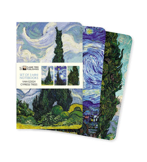 VINCENT VAN GOGH: CYPRESSES SET OF 3 MINI NOTEBOOKS