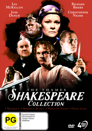 WILLIAM SHAKESPEARE | THAMES SHAKESPEARE COLLECTION - MACBETH / KING LEAR / ROMEO AND JULIET / TWELFTH NIGHT (4DVD SET)