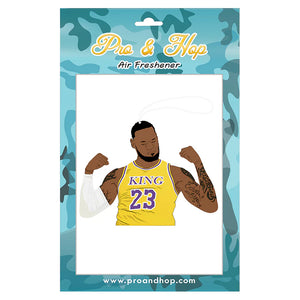 LEBRON JAMES KING J AIR FRESHENER LAKERS SHIRT