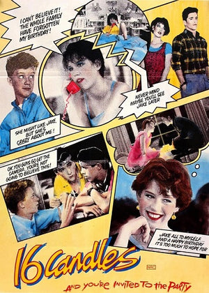 SIXTEEN CANDLES RETRO POSTER -  RARE 167