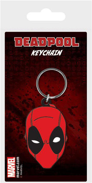 DEADPOOL FACE RUBBER KEYCHAIN