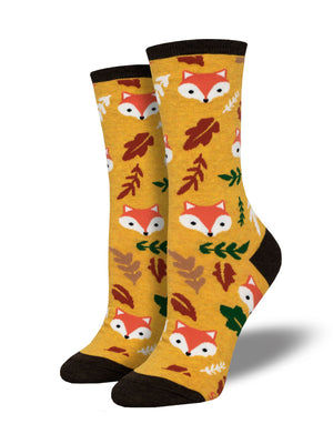 FOXY FALL SOCKS YELLOW (5-10.5 W / 4-6.5 M)
