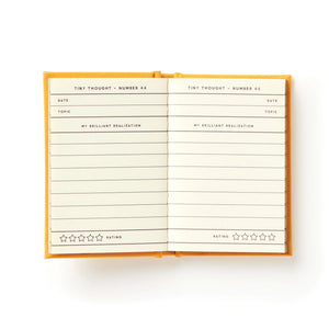 TINY DIARY FOR TINY THOUGHTS MULTI-COLOURED 7X1X10CM JOURNAL
